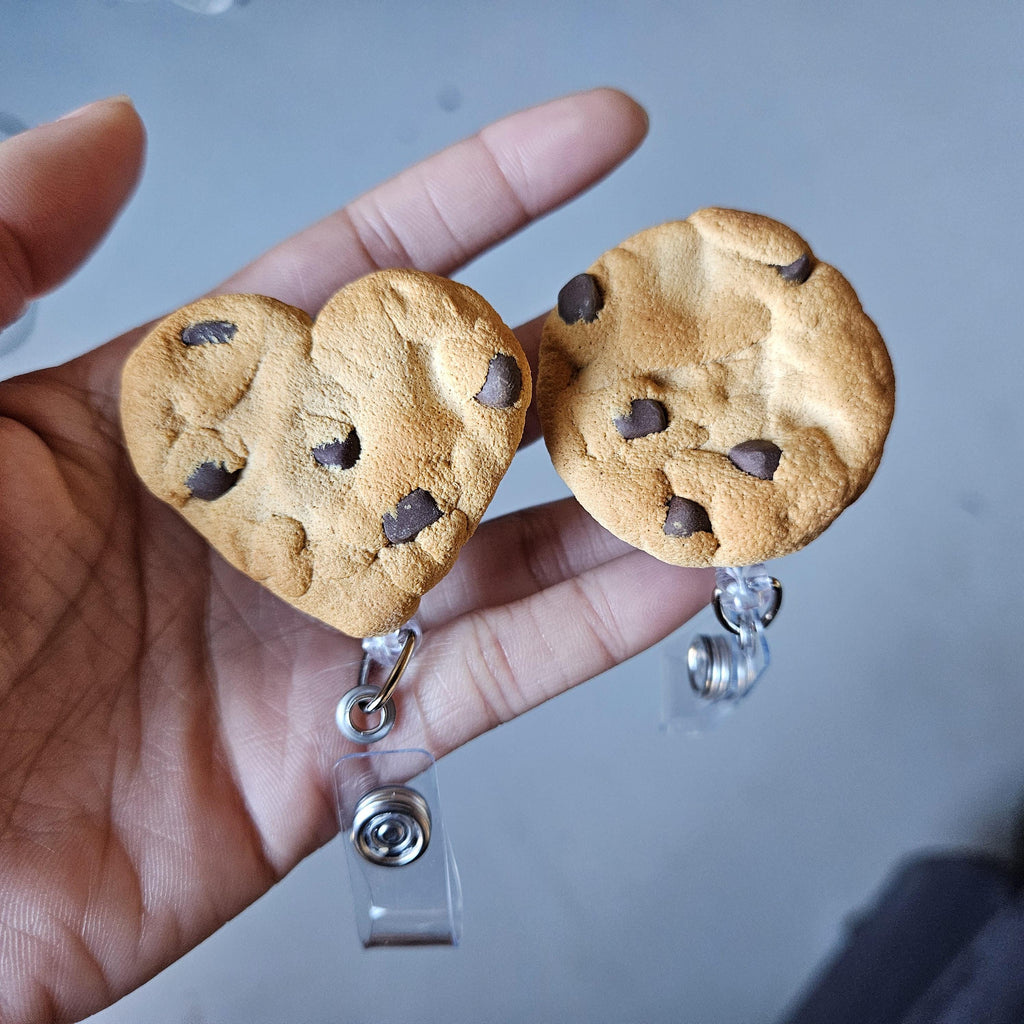 Chocolate Chip Cookie Badge Clip