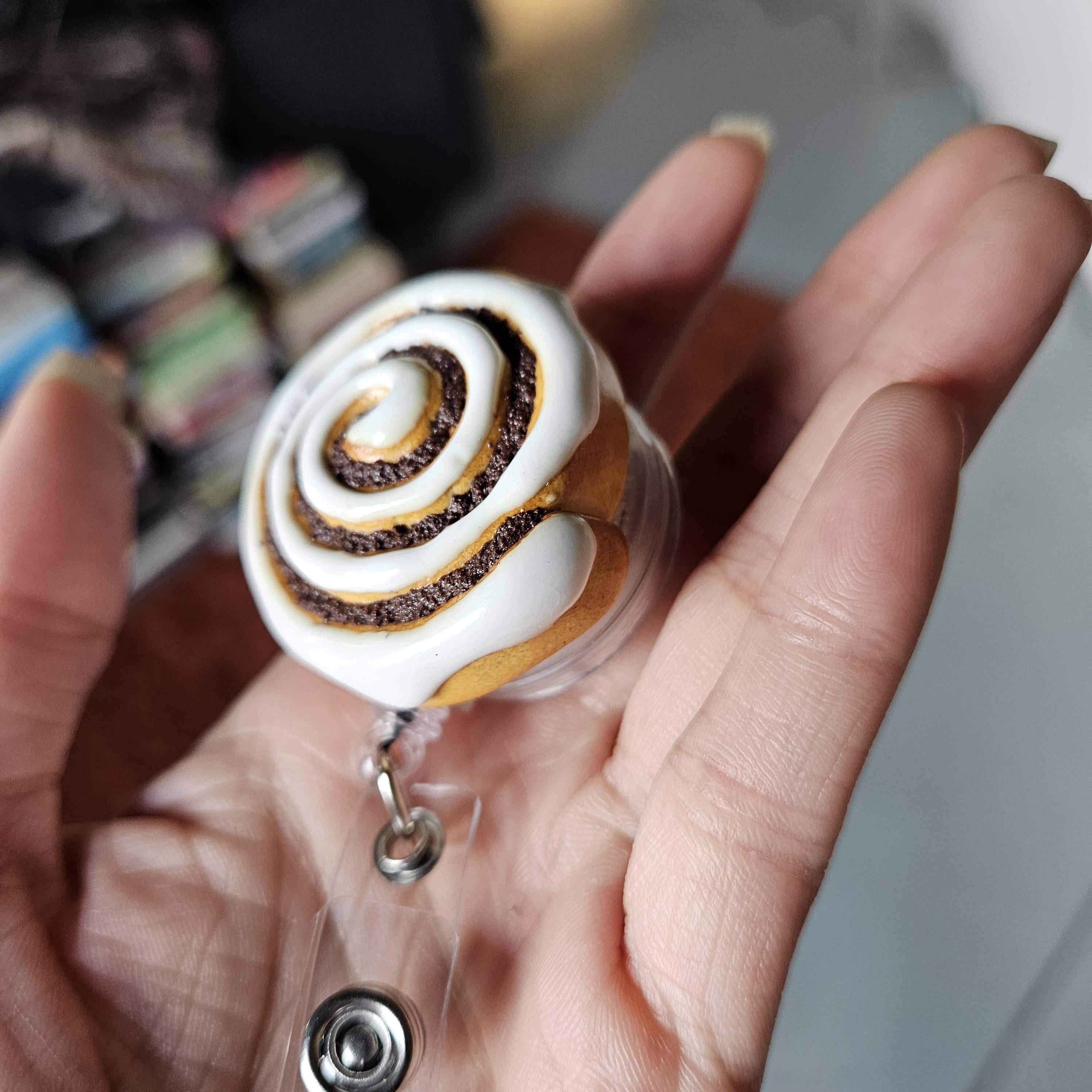 Cinnamon Bun Badge Reel