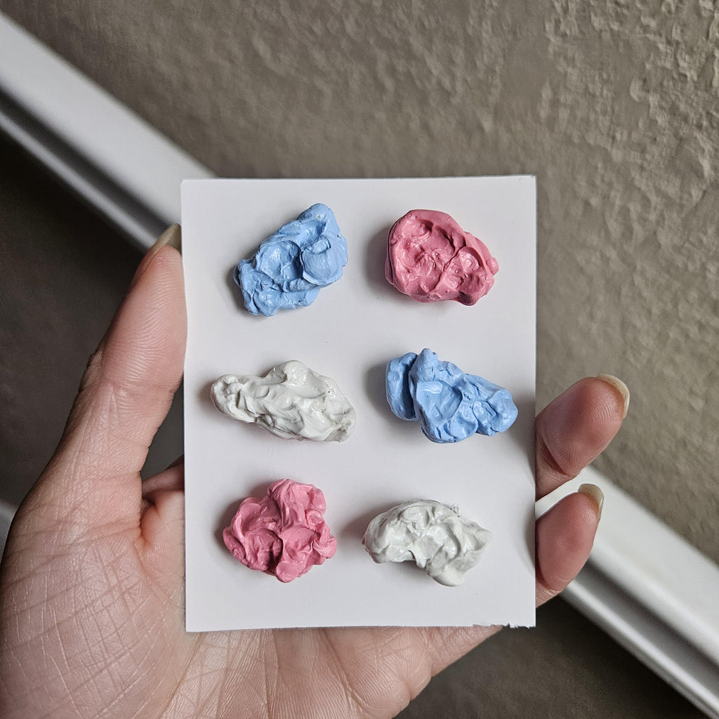 Set of 6 Polymer Clay Chewed Gum Magnets, Miniature Food Decor