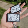 Cookies & Crème Pop-Tart Badge Reel | Cute Nostalgic Snack Accessory | Handmade Badge Holder