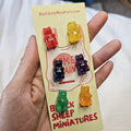 Colorful Gummy Bear Pin Set | Set of 6 Cute Candy Accessories | Handmade