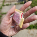 Cherry Pop-Tart Badge Reel | Cute Nostalgic Snack Accessory | Handmade Badge Holder