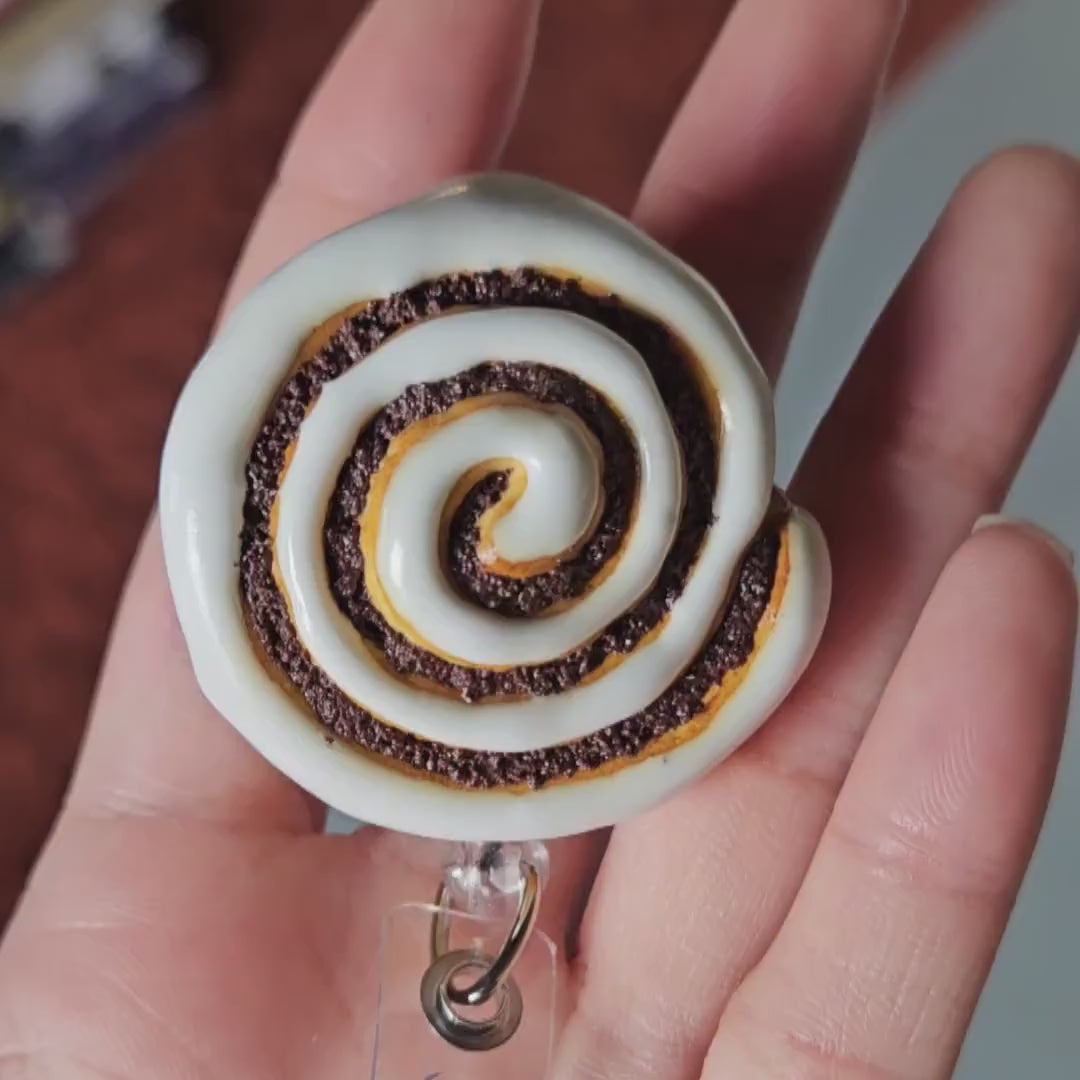 Cinnamon Bun Badge Reel